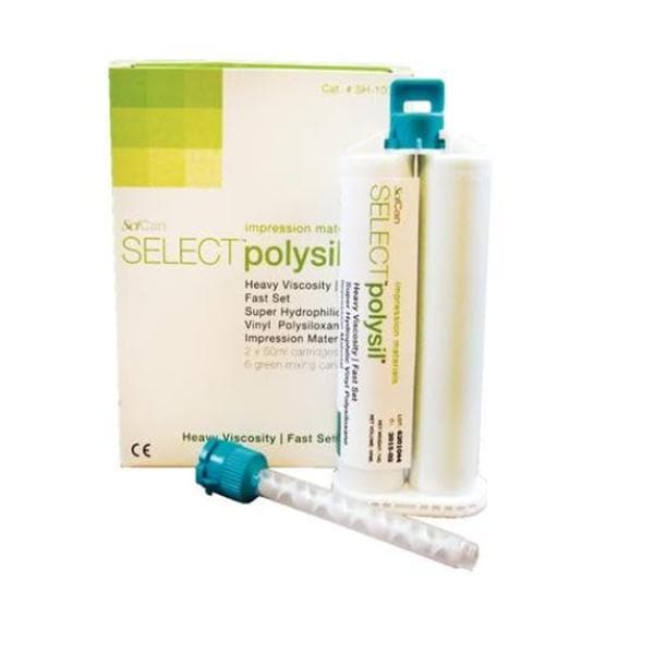 Polysil SH Impression Material Fast Set 450 mL Heavy Body Cartridge 2/Bx