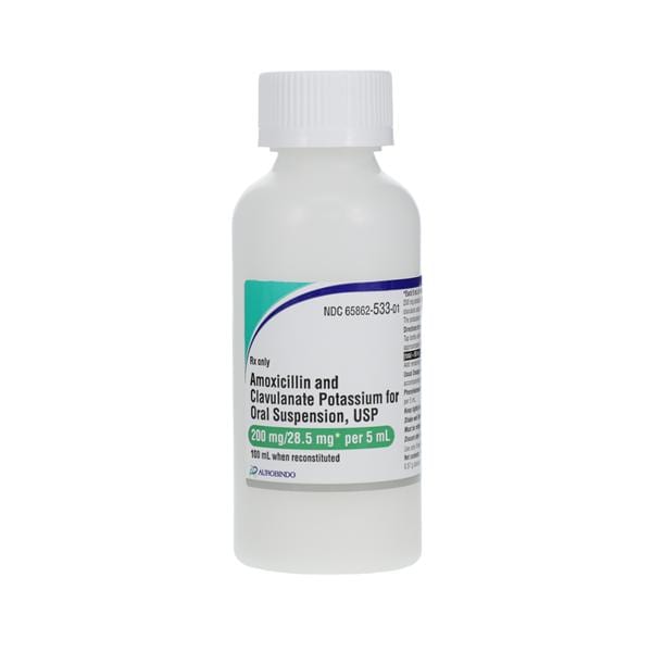 Amoxicillin/Clavulanate Potassium Oral Susp 200mg/28.5mg/5mL Orng Btl 100mL