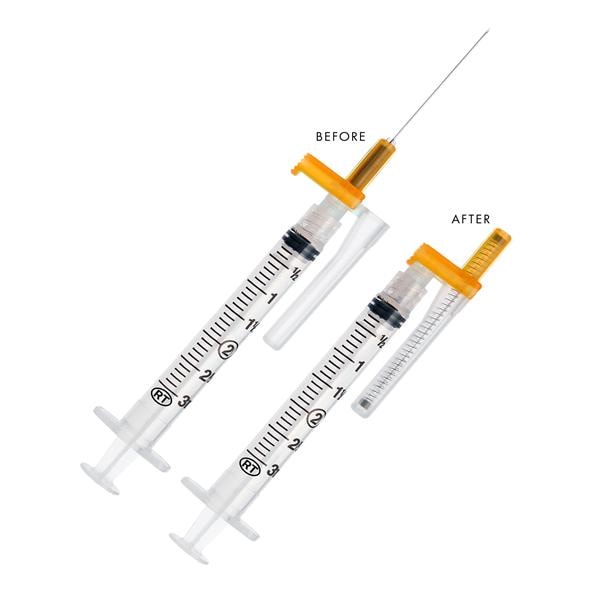 EasyPoint Needle/Syringe 3mL 25gx1-1/2" Safety Device 50/Bx