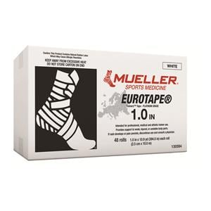 EuroTape Athletic Tape Cotton/Polyester 1"x10.9yd White 48/Ca