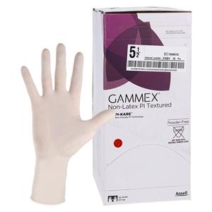 GAMMEX Non-Latex PI Textured Polyisoprene Surgical Gloves 5.5 White 50Pr/Bx