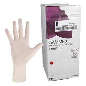 GAMMEX Non-Latex PI Textured Polyisoprene Surgical Gloves 6 White 50Pr/Bx