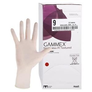 GAMMEX Non-Latex PI Textured Polyisoprene Surgical Gloves 9 White 50Pr/Bx