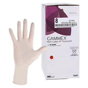 GAMMEX Non-Latex PI Textured Polyisoprene Surgical Gloves 8 White 50Pr/Bx