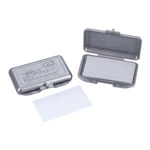 Ortho Performance Orthodontic Wax Patient Relief W/ Unscnt Cases Clr/Slvr 50/Pk