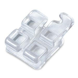 PURE MBT Orthodontic Ceramic Sapphire Bracket 0.022 in Upper Right Central 10/Pk