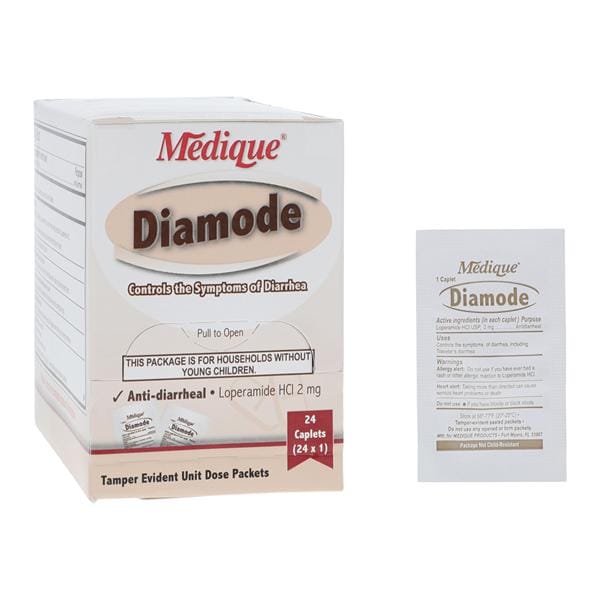 Diamode Antidiarrhea Caplets 2mg 24/Bx, 24 BX/CA