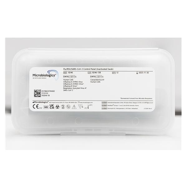 Flu/RSV/Sars-CoV-2 I Control Panel For 12/Bx