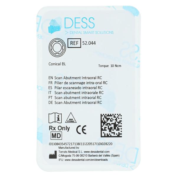 Scan Abutment Body Titanium 4.1/4.8 Straumann Bone Level Ea