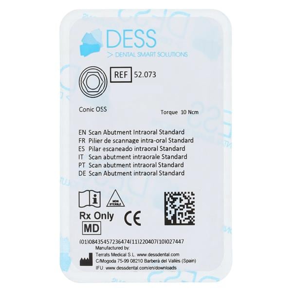 Scan Abutment Intraoral Body Titanium Standard Hiossen Ea