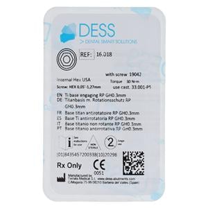 Base Titanium Engaging 4.5 Zimmer Internal Hex Ea