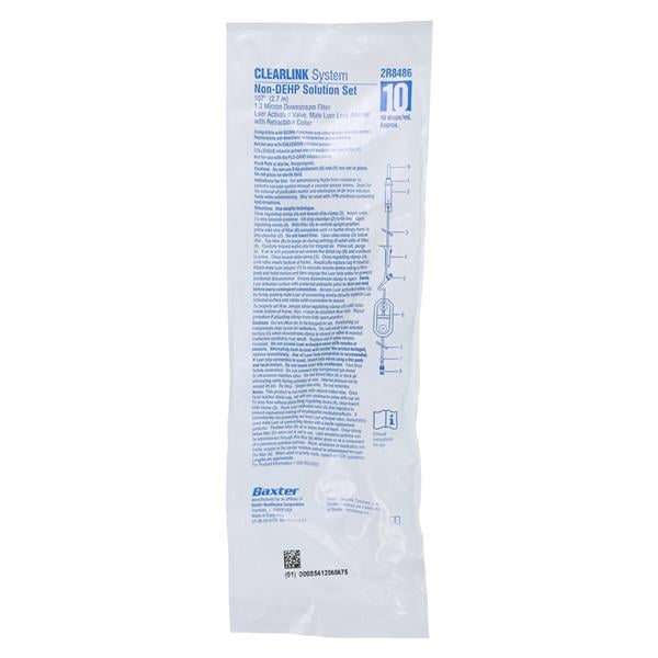 Baxter Administration Set Administration Set 10 Drops 107" 48/Ca