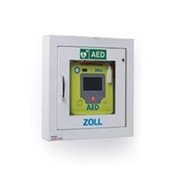Semi-Recessed Wall Cabinet New For AED 3 Defibrillator 14x14x3.5" Ea