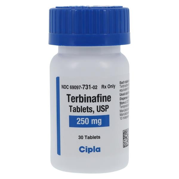 Terbinafine Tablets 250mg Bottle 30/Bottle Each
