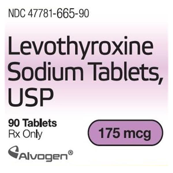 Levothyroxine Sodium Tablets 175mcg Bottle 90/Bottle Each