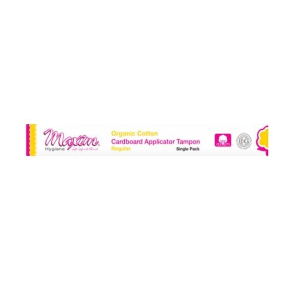 Tampon Organic Cotton Regular Absorbency Crdbrd Aplctr White Disposable 500/Ca
