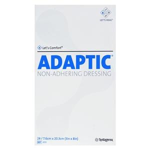 Adaptic Cellulose Acetate Wound Contact Layer Dressing 3x8" Non-Adherent, 6 CR/CA