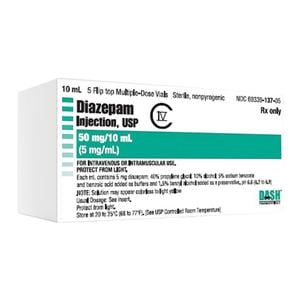 Diazepam Injection 5mg/mL MDV 10mL 5/Package