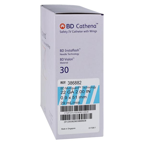 Cathena Catheter Access Device Shielded 22 Gauge 2" Blue 30/Bx