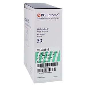 Cathena Catheter Access Device Shielded 18 Gauge 1.25" Green 30/Bx