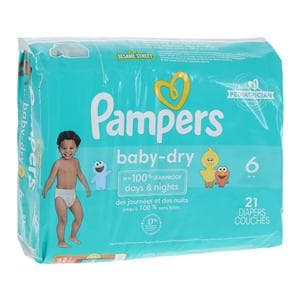 Pampers Baby-Dry Diaper Size 6 35lbs+ 21/Pk