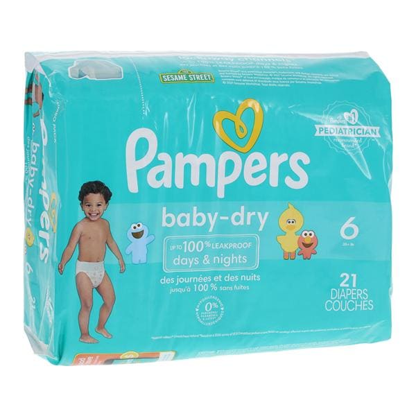 Pampers Baby-Dry Diaper Size 6 35lbs+ 21/Pk