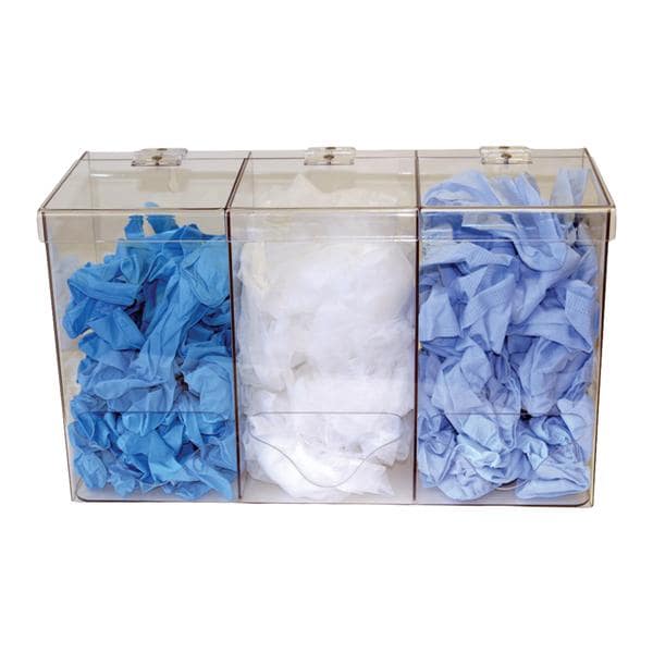 Clearform Acrylic Dispenser Triple Ea