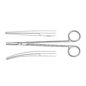 Church Vascular Scissors Curved 6-7/8" Stainless Steel Non-Sterile Reusable Ea