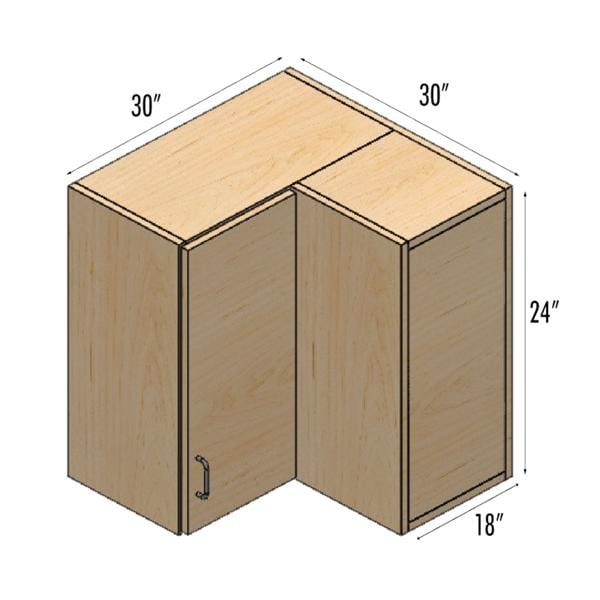 Stor-Edge Wall Cabinet Maple Wood Ea