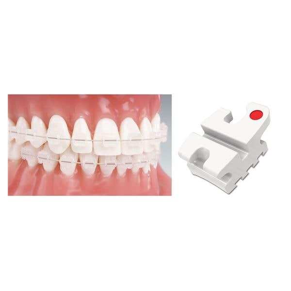 Reflections Roth Ceramic Bracket .022 UL3 With Hook 10/Pk