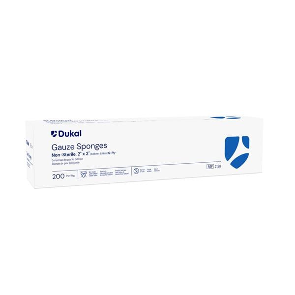 100% Woven Cotton Gauze Sponge 2x2" 12 Ply Non-Sterile