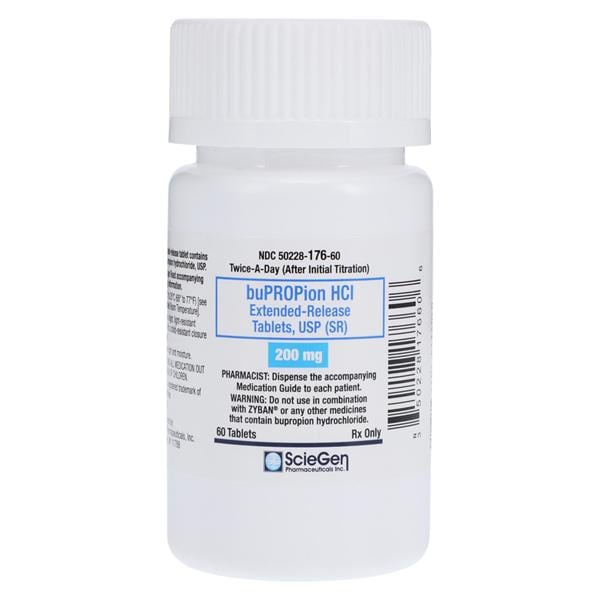 Bupropion HCl SR Extended-Release Tablets 200mg Bottle 60/Bottle Each