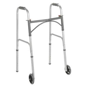 Folding Walker 350lb Capacity 5" Wheels