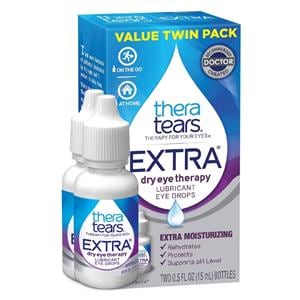 TheraTears Extra Lubricant Eye Drops Dry Eye Therapy 0.5oz 2/Bx, 24 BX/CA