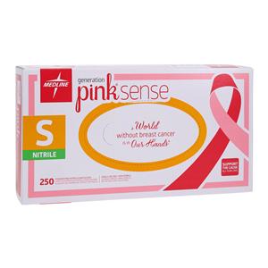 Generation Pink Sense Nitrile Exam Gloves Small Pink Non-Sterile 250/Bx, 10 BX/CA