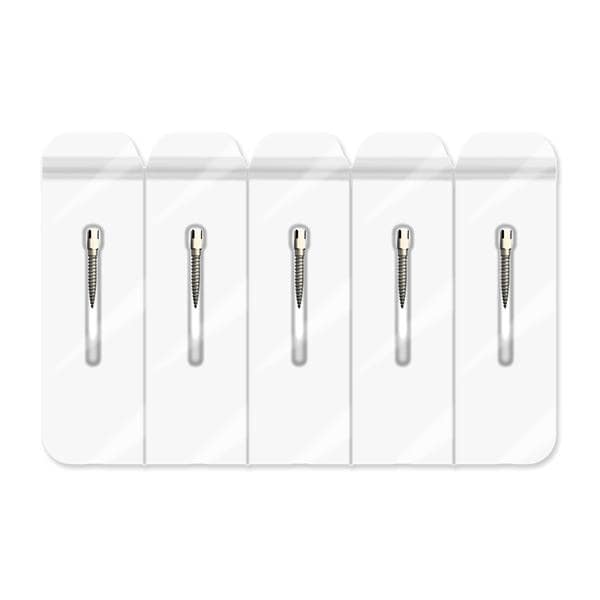 Surtex Sterile Post Titanium 1 1.05 mm Parallel Sided & Tapered End Yellow 5/Pk