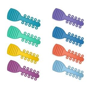 Power Sticks Ligature Ties Elastomeric 0.120 in Latex-Free Blue Pearl 1000/Pk