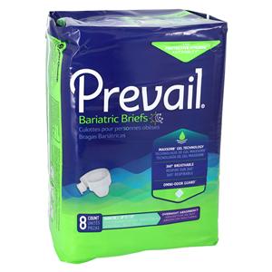 Prevail Incontinence Brief Unisex Stretch Heavy Absorbent 32/Ca