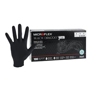 MICROFLEX Black Dragon Zero Nitrile Exam Gloves Medium Black Non-Sterile 100/Bx, 10 BX/CA