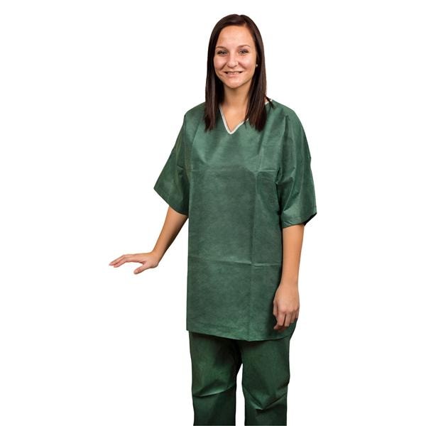 Scrub Pants 48 in-50 in Green 3X Large Non Woven Disposable 30/Ca