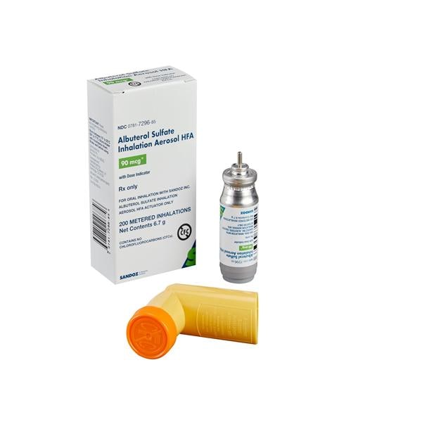Albuterol Sulfate HFA Inhalation Aerosol 90mcg Inhaler 6.7gm Each