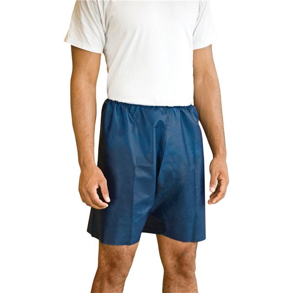 Exam Shorts Non Woven Navy Blue 2X Large / 3X Large Disposable 50/Ca