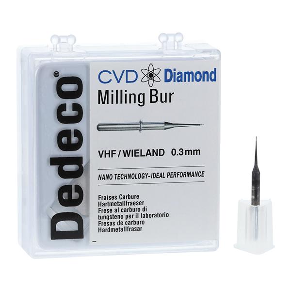 CVD Diamond Milling Bur 0.3mm Ea