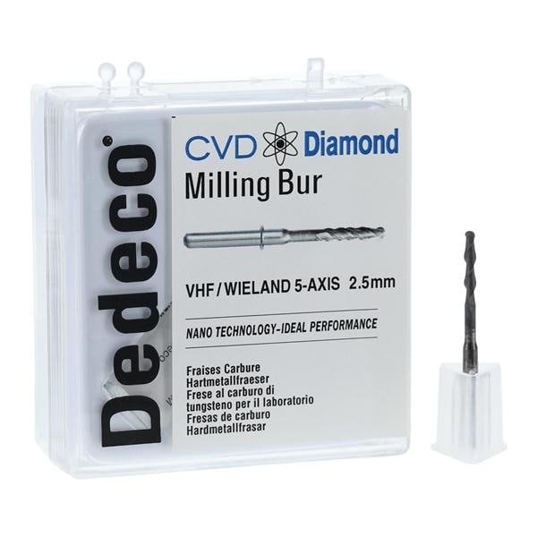 CVD Diamond Milling Bur 2.5mm Ea