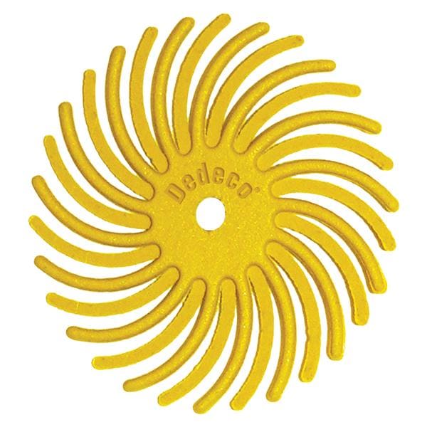 Sunburst Finishing Abrasive Wheels Wheel Yellow Box 12/Bx