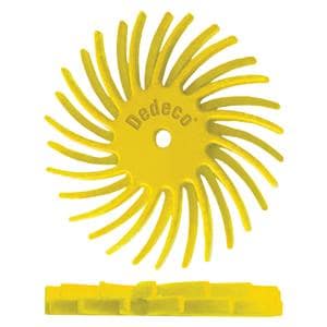 Sunburst Finishing & Polishing Abrasive Wheel Yellow Box 12/Bx