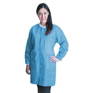 FitMe PPE Lab Coat Not Rated SMS X Large Sky Blue 10/Bg
