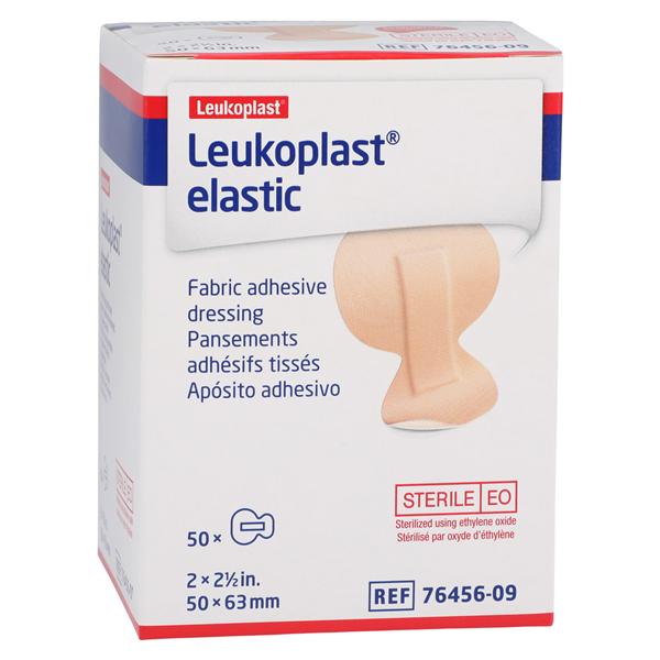 Leukoplast Adhesive Bandage Elastic/Fabric 2x2.5" Tan Sterile 50/Bx