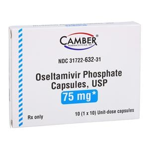 Oseltamivir Phosphate Capsules 75mg Unit Dose 10/Package Each