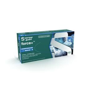 force+ Nitrile Exam Gloves Medium Blue Non-Sterile 100/Bx